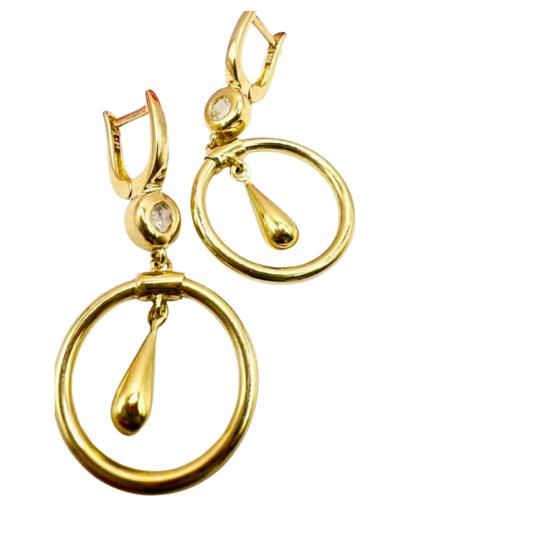 Kenzari Jewellery 14k Gold Earring for Women - 4.60 Grams