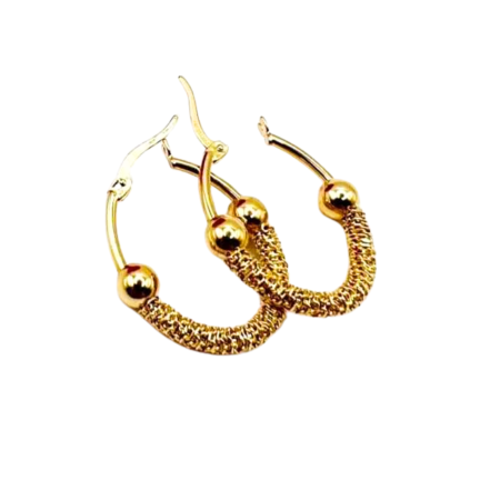 Kenzari Jewellery 14k Gold Earring for Women - 2.86 Grams