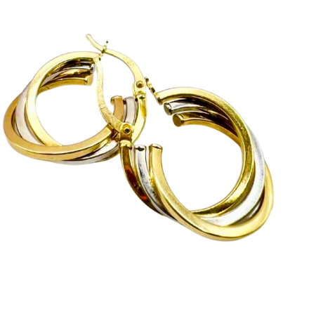 Kenzari Jewellery 14k Gold Earring for Women - 2.93 Grams