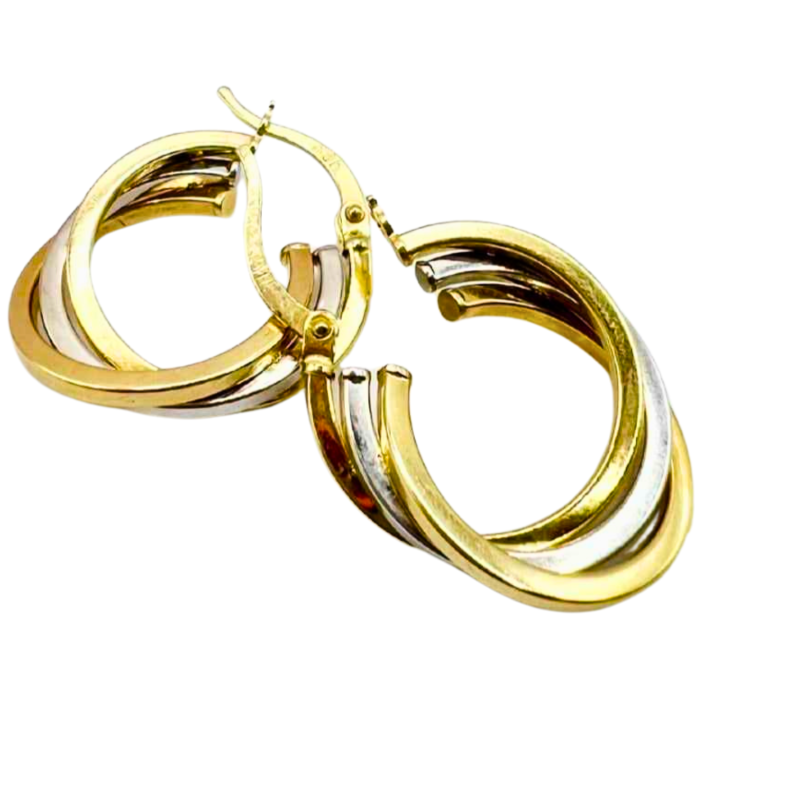 Kenzari Jewellery 14k Gold Earring for Women - 2.93 Grams