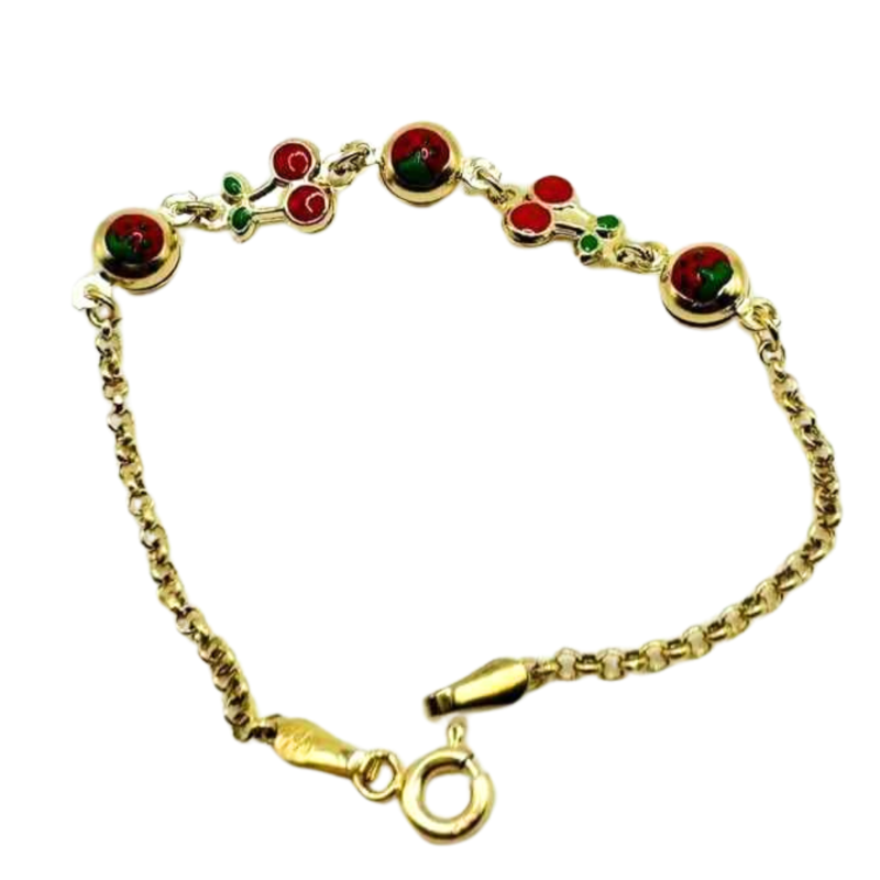 Kenzari Jewellery 14k Gold Bracelet for Kids - 2.38 Grams Kenzari Jewellery 14k Gold Bracelet for Kids - 2.38 Grams