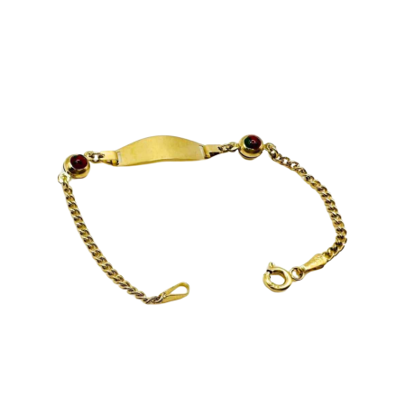 Kenzari Jewellery 14k Gold Nameplate Bracelet for Kids - 2.09 Grams