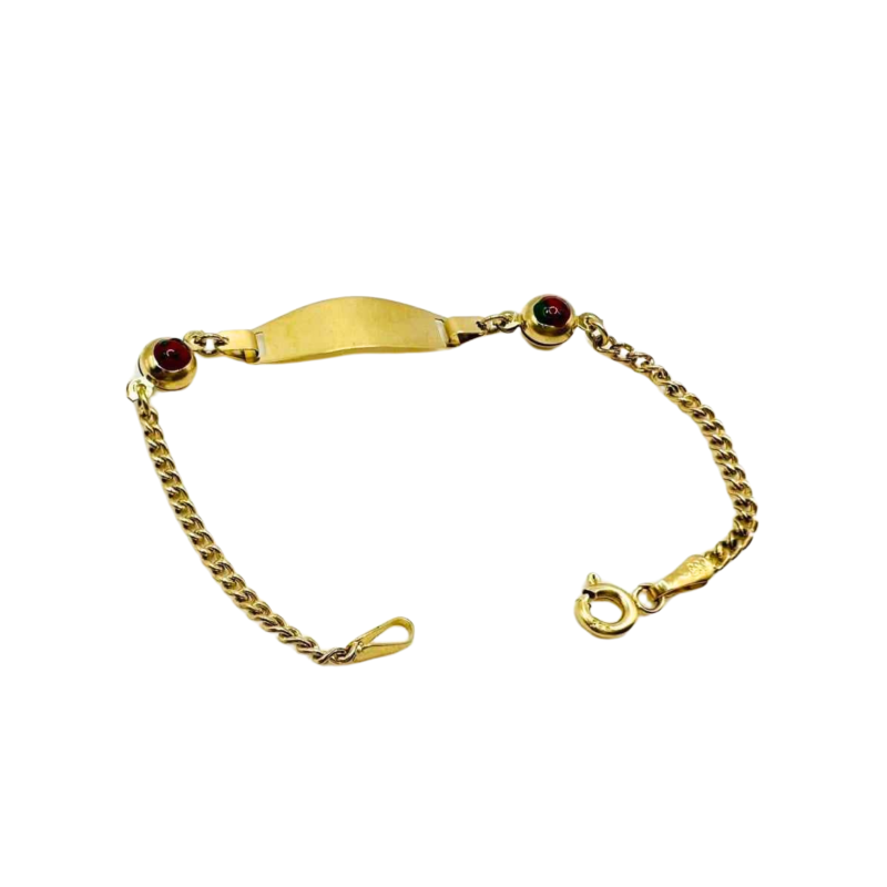 Kenzari Jewellery 14k Gold Nameplate Bracelet for Kids - 2.09 Grams Kenzari Jewellery 14k Gold Nameplate Bracelet for Kids - 2.09 Grams