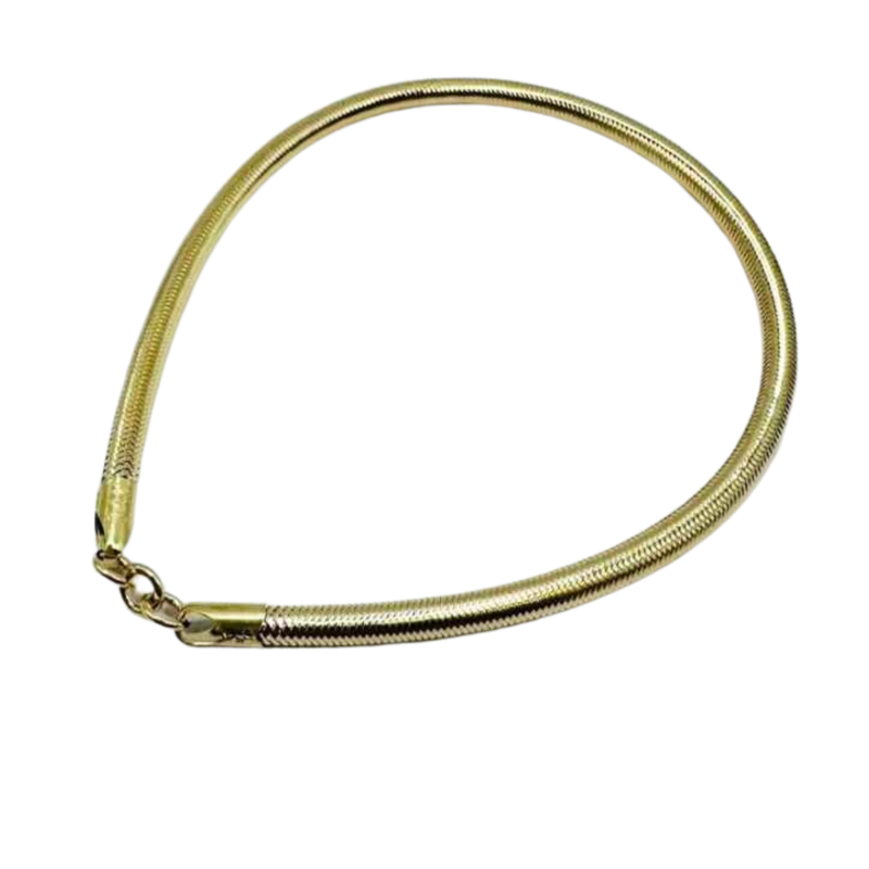 Kenzari Jewellery 14k Gold Snake Chain Bracelet for Women - 2 Grams Kenzari Jewellery 14k Gold Snake Chain Bracelet for Women - 2 Grams