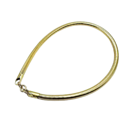 Kenzari Jewellery 14k Gold Snake Chain Bracelet for Women - 1.97 Grams