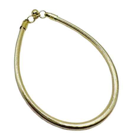 Kenzari Jewellery 14k Gold Snake Chain Bracelet for Women - 2.43 Grams