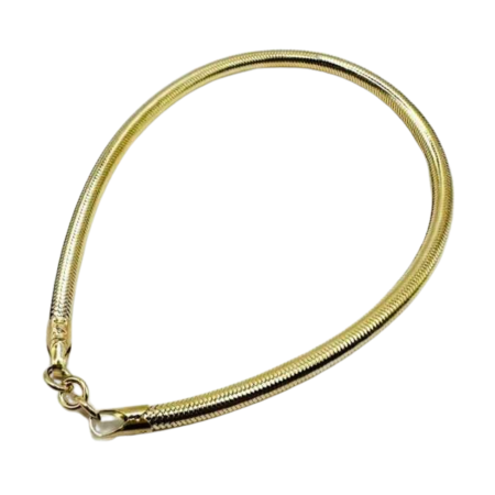 Kenzari Jewellery 14k Gold Snake Chain Bracelet for Women - 1.95 Grams
