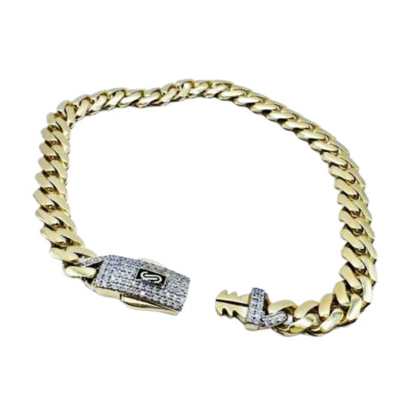 Kenzari Jewellery 14k Gold Link Chain Bracelet for Women - 7.66 Grams Kenzari Jewellery 14k Gold Link Chain Bracelet for Women - 7.66 Grams