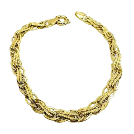 Kenzari Jewellery 14k Gold Link Chain Bracelet for Women - 4.81 Grams Kenzari Jewellery 14k Gold Link Chain Bracelet for Women - 4.81 Grams