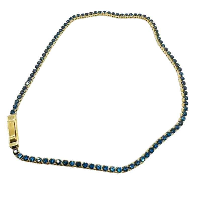 Kenzari Jewellery 14k Gold Tennis Bracelet for Women - 3.41 Grams