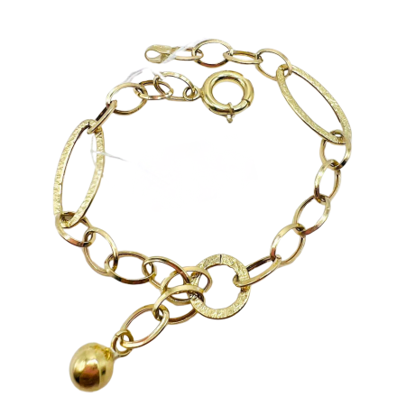 Kenzari Jewellery 14k Gold Link Chain Bracelet for Women - 4.22 Grams