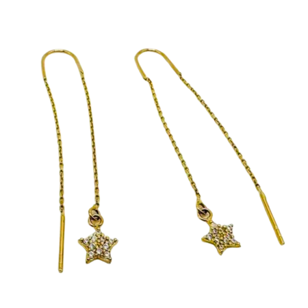 Kenzari Jewellery 14k Gold Earring for Women - 1.5 Grams