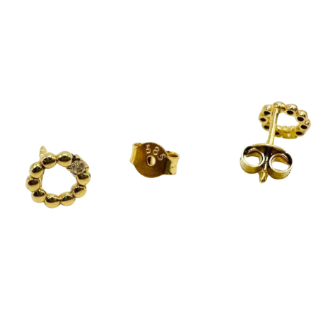 Kenzari Jewellery 14k Gold Earring for Women - 0.96 Grams