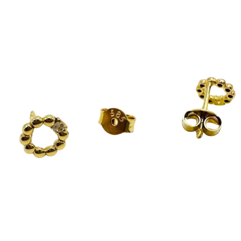 Kenzari Jewellery 14k Gold Earring for Women - 0.96 Grams Kenzari Jewellery 14k Gold Earring for Women - 0.96 Grams
