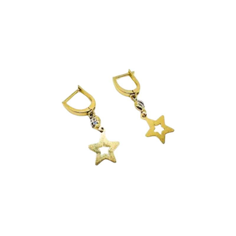 Kenzari Jewellery 14k Gold Earring for Women - 2.48 Grams