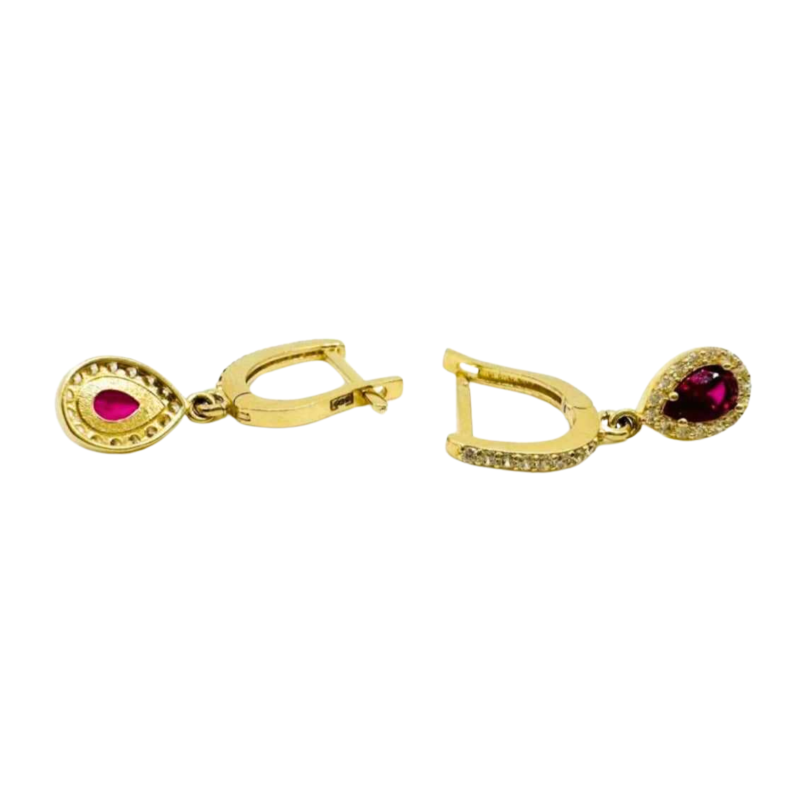 Kenzari Jewellery 14k Gold Earring for Women - 2.81 Grams