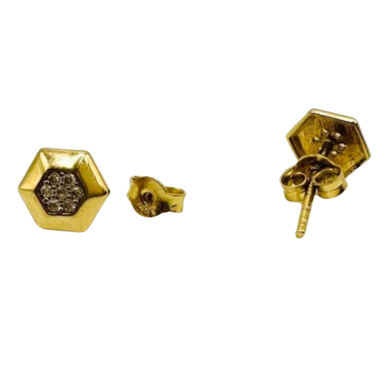 Kenzari Jewellery 14k Gold Earring for Women - 1.25 Grams