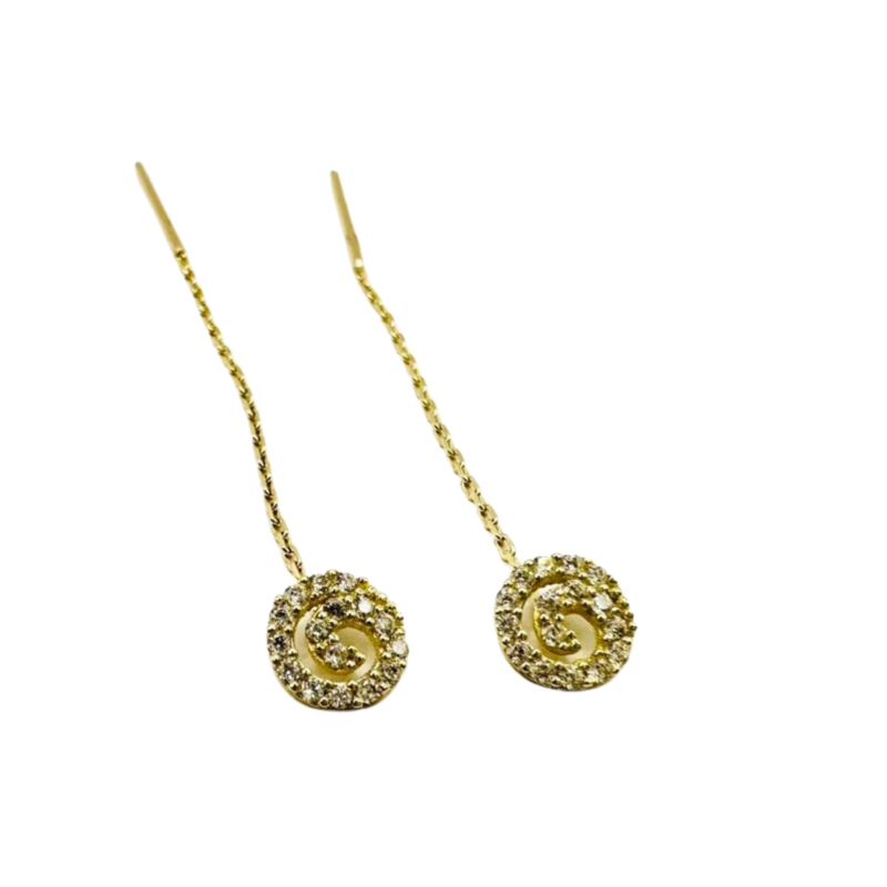 Kenzari Jewellery 14k Gold Earring for Women - 1.40 Grams