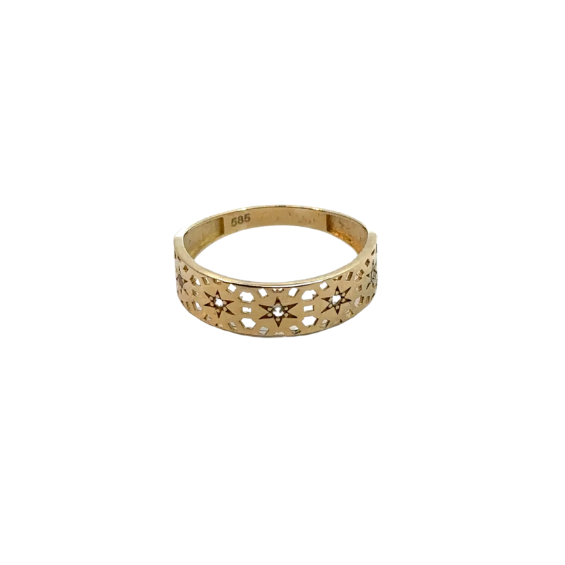 Kenzari Jewellery 14k Gold Ring for Women - 1.91 Grams