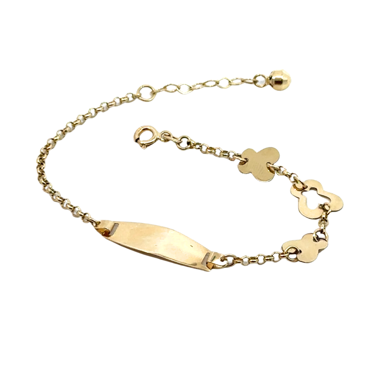 Kenzari Jewellery 14k Gold Bracelet for Kids - 2.22 Grams Kenzari Jewellery 14k Gold Bracelet for Kids - 2.22 Grams