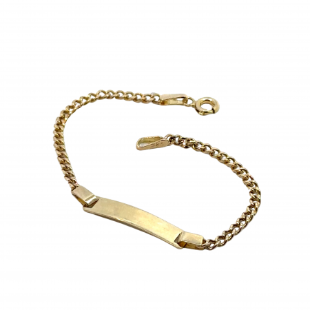 Kenzari Jewellery 14k Gold Kids Bracelet- 1.43 Grams Kenzari Jewellery 14k Gold Kids Bracelet- 1.43 Grams