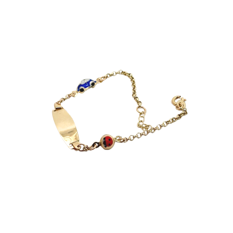 Kenzari Jewellery 14k Gold Bracelet for Kids - 2.23 Grams Kenzari Jewellery 14k Gold Bracelet for Kids - 2.23 Grams