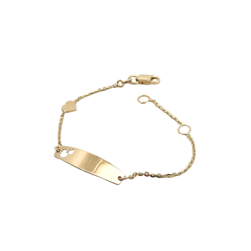 Kenzari Jewellery 14k Gold Bracelet for Kids - 1.77 Grams Kenzari Jewellery 14k Gold Bracelet for Kids - 1.77 Grams