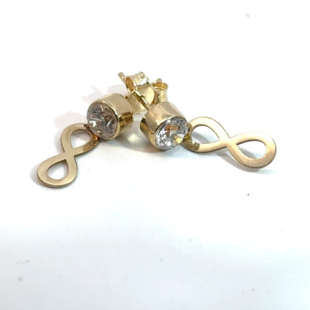 Kenzari Jewellery 14k Gold Earring with Fashion Stone for Women - 2.41 Grams Kenzari Jewellery 14k Gold Earring with Fashion Stone for Women - 2.41 Grams