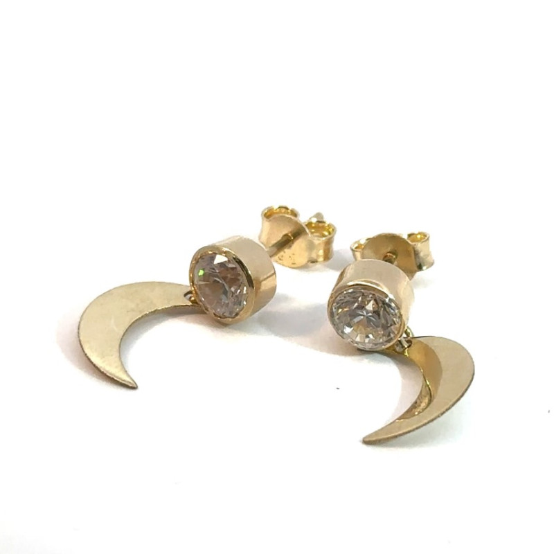 Kenzari Jewellery 14k Gold Earring with Fashion Stone for Women - 2.5 Grams