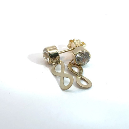 Kenzari Jewellery 14k Gold Earring with Fashion Stone for Women - 2.41 Grams Kenzari Jewellery 14k Gold Earring with Fashion Stone for Women - 2.41 Grams