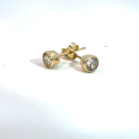 Kenzari Jewellery 14k Gold Earring with Fashion Stone for Women - 1.29 Grams