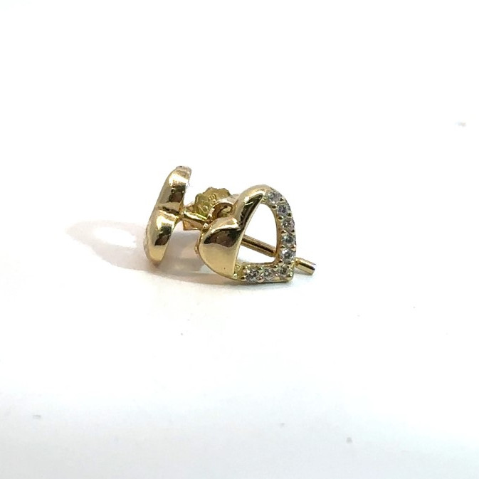 Kenzari Jewellery 14k Gold Earring with Fashion Stone for Women - 1.07 Grams