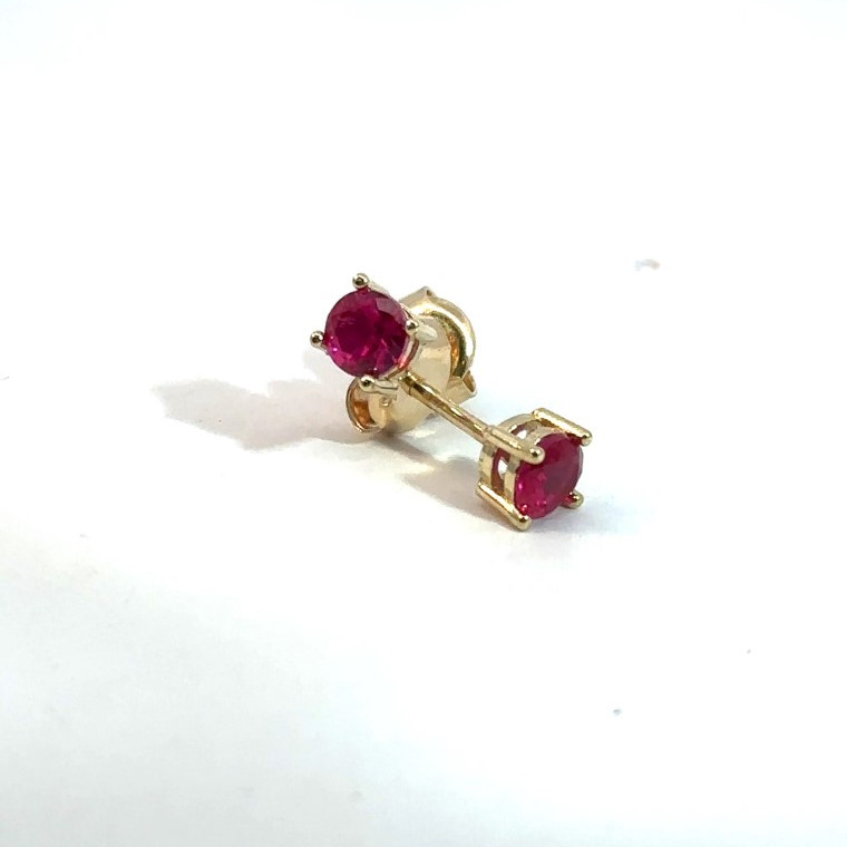 Kenzari Jewellery 14k Gold Earring with Fashion Stone for Women - 0.95 Grams