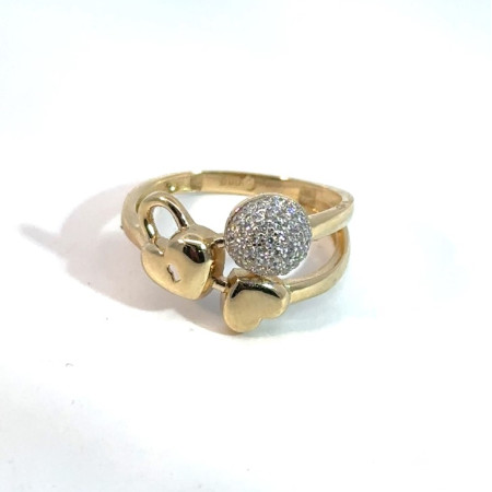 Kenzari Jewellery 14k Gold Ring for Women - 2.44 Grams