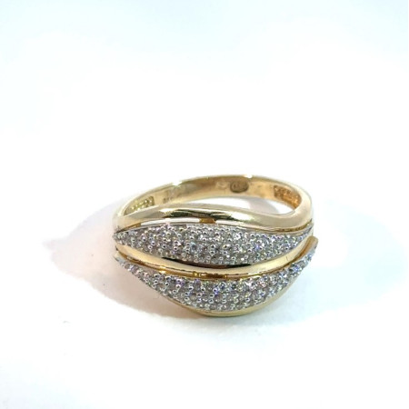 Kenzari Jewellery 14k Gold Ring for Women - 3.8 Grams Kenzari Jewellery 14k Gold Ring for Women - 3.8 Grams