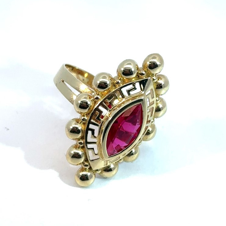 Kenzari Jewellery 14k Gold Ring for Women - 5.94 Grams