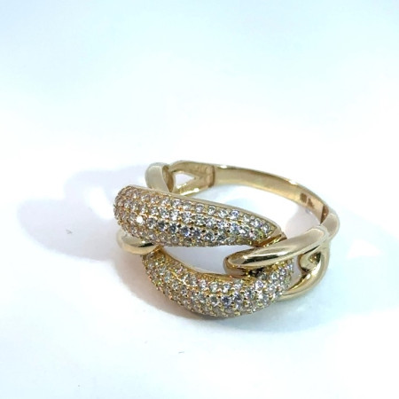 Kenzari Jewellery 14k Gold Ring for Women - 6.03 Grams