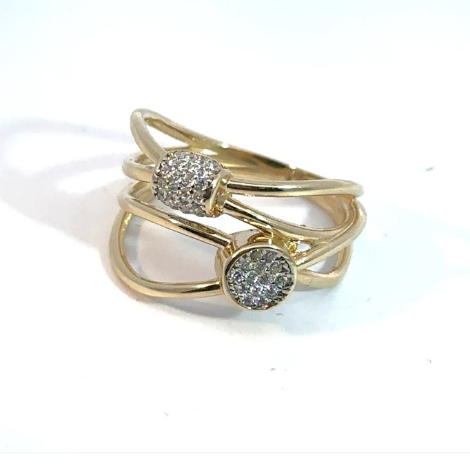Kenzari Jewellery 14k Gold Ring for Women - 4.27 Grams