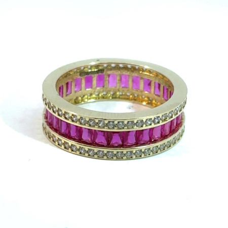 Kenzari Jewellery 14k Gold Ring with Fashion Stone for Women - 4.80 Grams