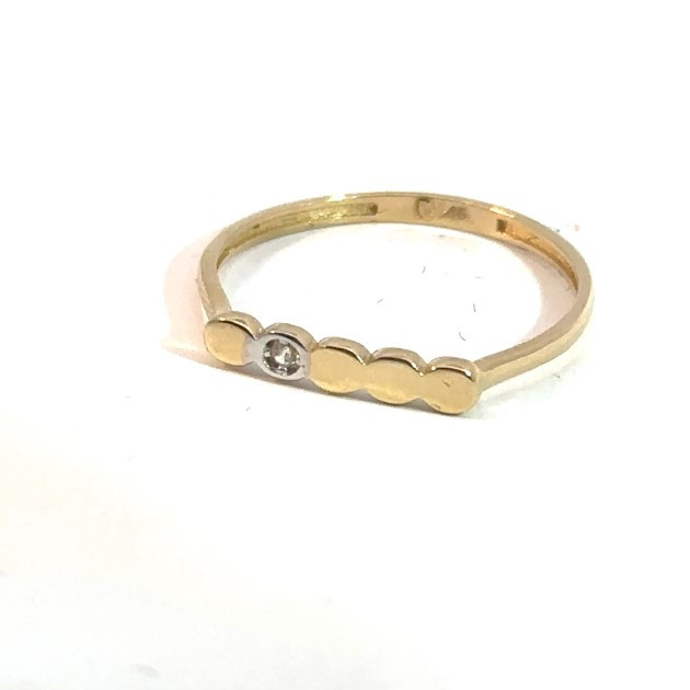 Kenzari Jewellery 14k Gold Ring with Fashion Stone for Women - 0.82 Grams