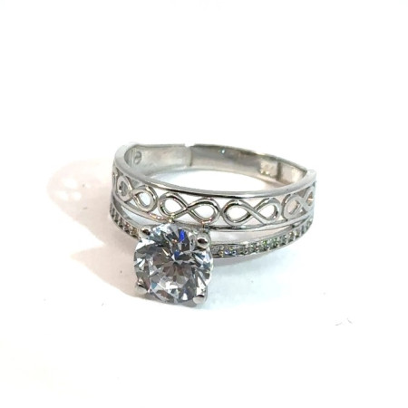Kenzari Jewellery 14k Gold Ring with Fashion Stone for Women - 3.21 Grams