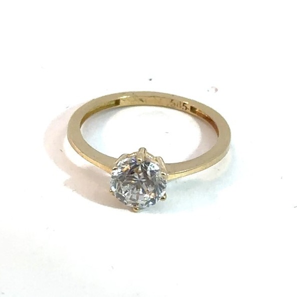 Kenzari Jewellery 14k Gold Ring with Fashion Stone for Women - 1.53 Grams Kenzari Jewellery 14k Gold Ring with Fashion Stone for Women - 1.53 Grams