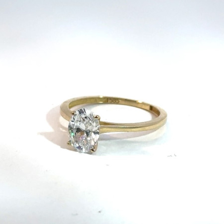 Kenzari Jewellery 14k Gold Ring with Fashion Stone for Women - 1.85 Grams