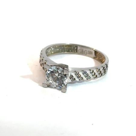 Kenzari Jewellery 14k Gold Ring with Fashion Stone for Women - 2.71 Grams