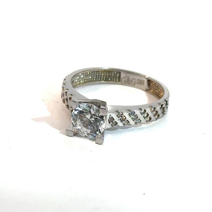 Kenzari Jewellery 14k Gold Ring with Fashion Stone for Women - 2.71 Grams