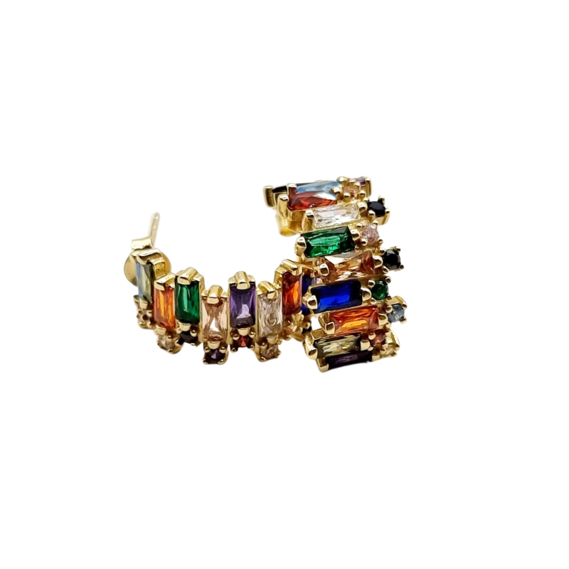 Kenzari Jewellery 14k Gold Earring for Women - 8.26 Grams Kenzari Jewellery 14k Gold Earring for Women - 8.26 Grams