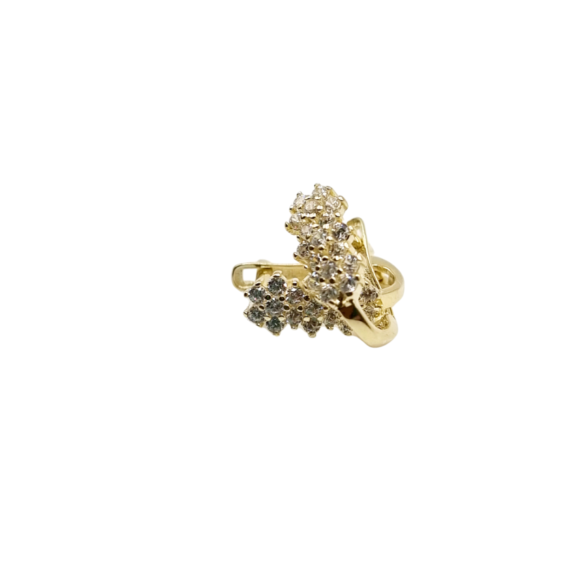 Kenzari Jewellery 14k Gold Earring for Women - 1.25 Grams Kenzari Jewellery 14k Gold Earring for Women - 1.25 Grams