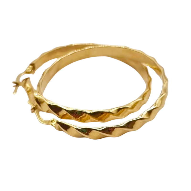 Kenzari Jewellery 14k Gold Earring for Women - 5.02 Grams Kenzari Jewellery 14k Gold Earring for Women - 5.02 Grams
