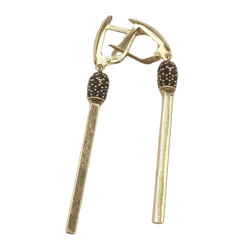 Kenzari Jewellery 14k Gold Earring for Women - 4.01 Grams