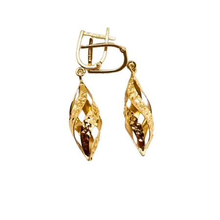 Kenzari Jewellery 14k Gold Earring for Women - 2.53 Grams